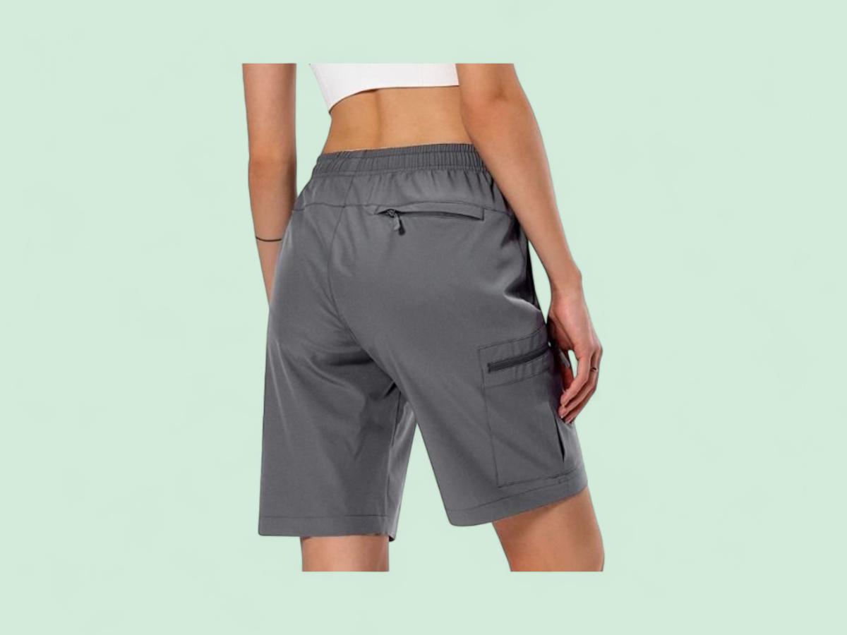 Hugut Women's Lightweight Hiking Cargo Shorts