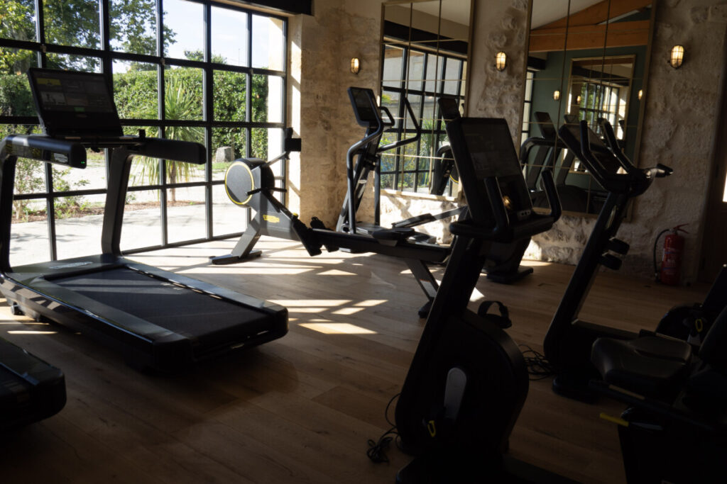 Fitness center at La Maison d'Estournel, Bordeaux, France