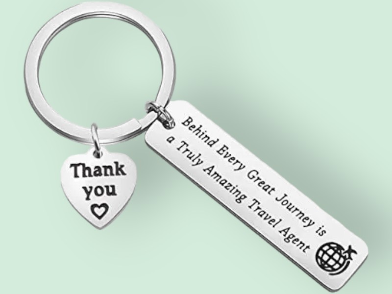 MAOFAED Keychain Travel Agent Gift
