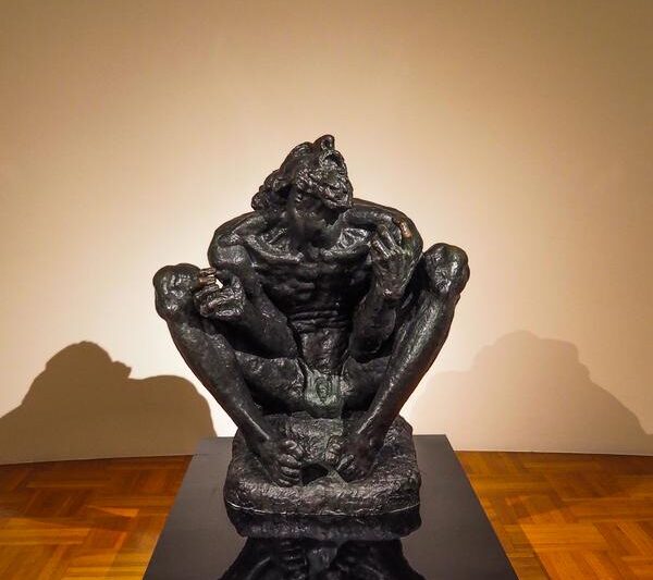 Bronze sculpture at Meštrović Gallery in Split, Croatia