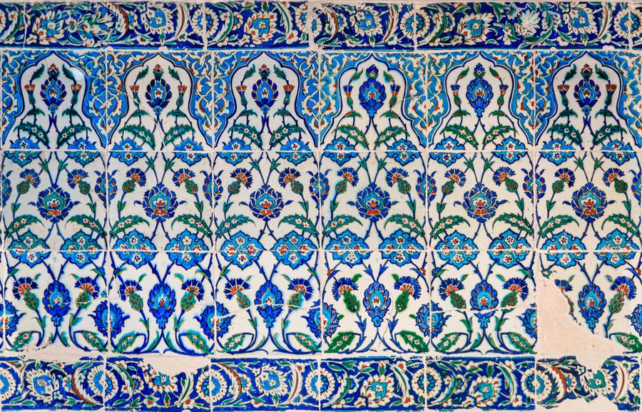 Ottoman Iznik Tiles in Sultan Ahmed Mosque