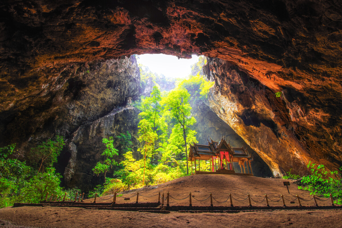 Phraya Nakhon Cave - Cave in Khao Daeng, Khao Sam Roi Yot National Park, thailand.