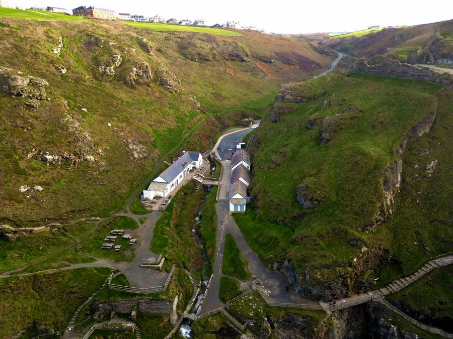 Scenic Path to Tintagel Castle, North Cornwall