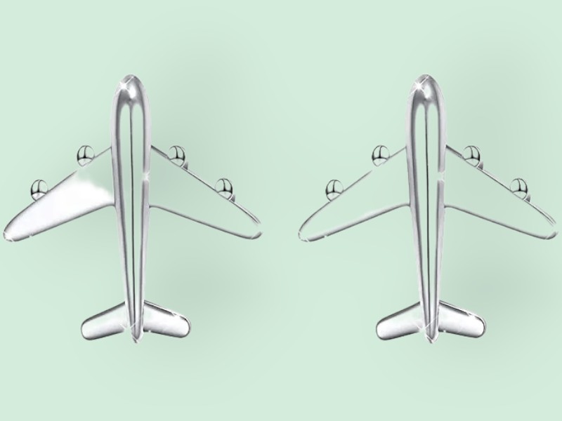 Airplane Stud Earrings