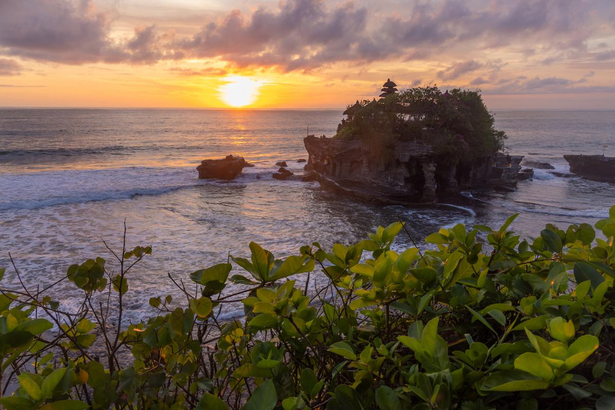 Sunset at Tanah Lot Temple Bali