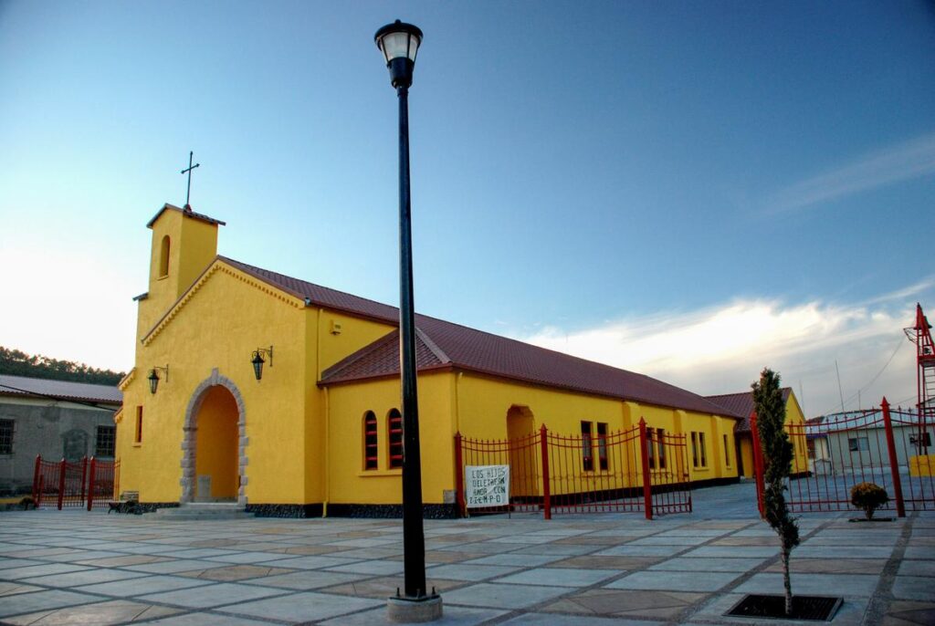 Tarahumara Church in Barranca del Cobre Sunset