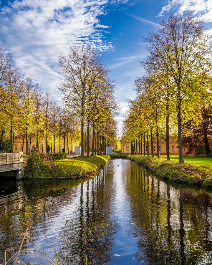The Sanssouci Park view in Potsdam of Germany