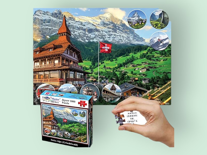 Think2Master Swiss Alps Grindelwald Jigsaw Puzzle