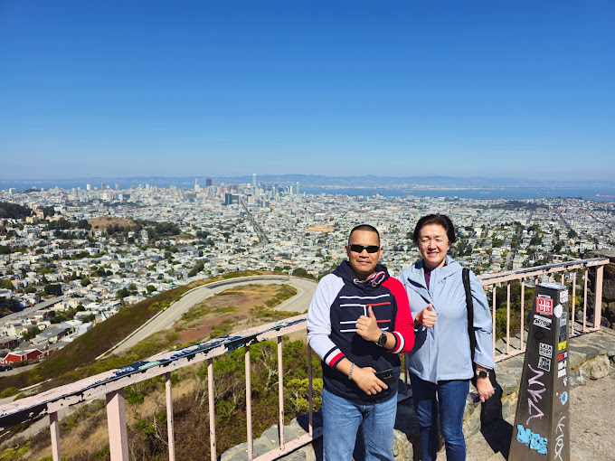 Tourists at twin peaks