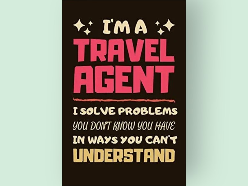 Travel Agent Gifts Lined Notebook Journal
