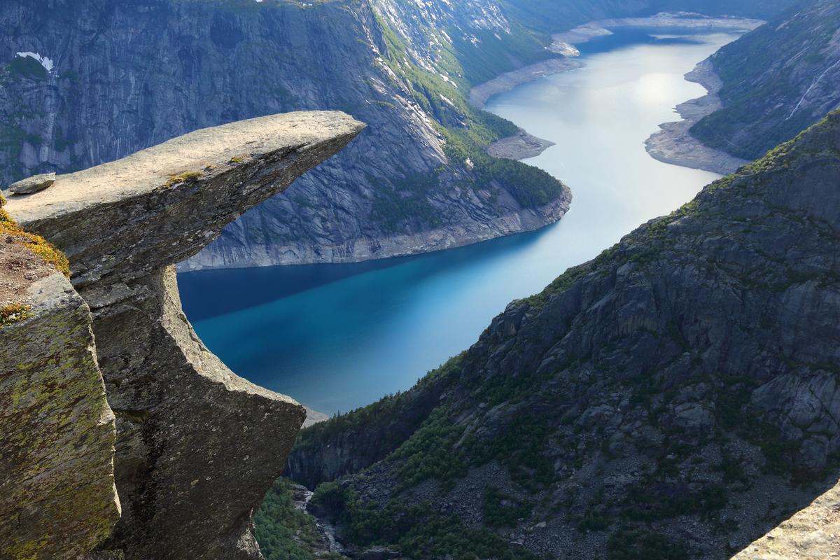 Trolltunga Cliff and Fjord View Norway