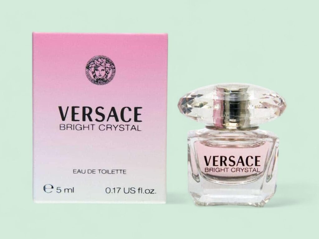 Versace Bright Crystal Bottle and Packaging