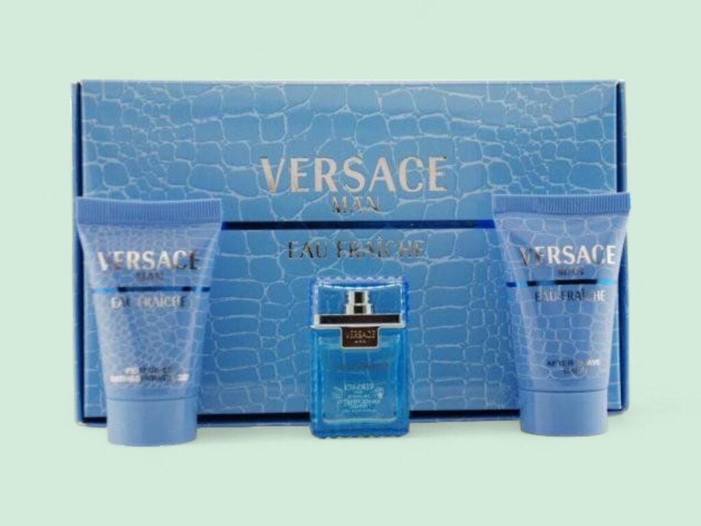 Versace Man Eau Fraiche Men’s Travel Size Cologne Gift Set Look
