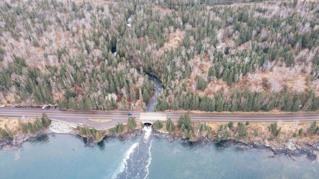 Cascade River and forest along Minnesota's North Shore of Lake Superior