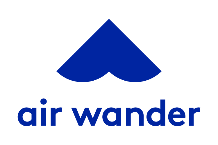 Air Wander logo for sites like Skiplagged and flight deal travel search.