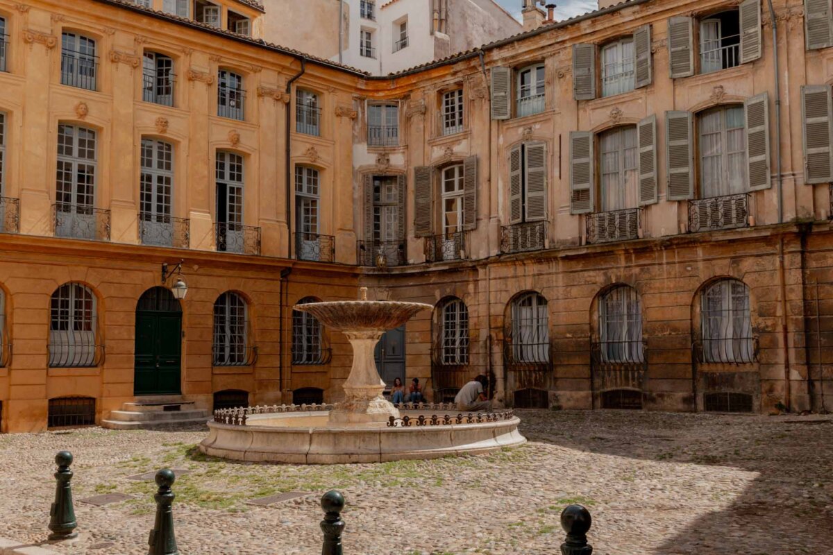 Historic spot in Aix-en-Provence, France