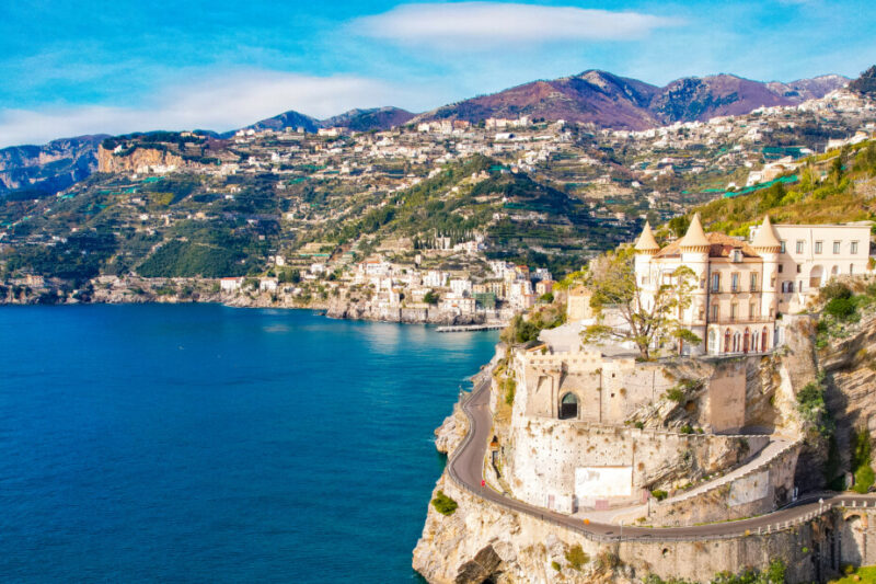 Amalfi Coastline Near Maiori, Italy