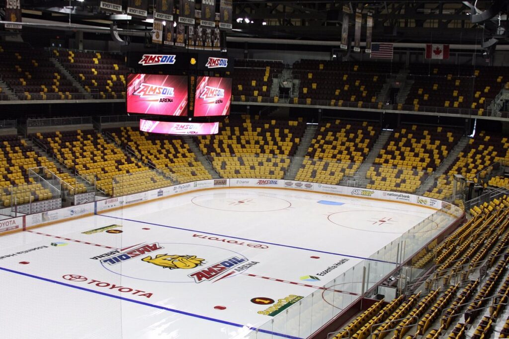 AMSOIL Arena interior and seats