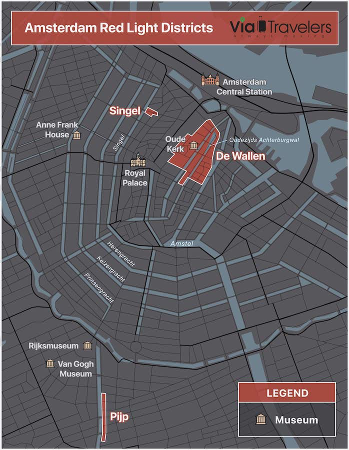 Amsterdam Red Light District Map