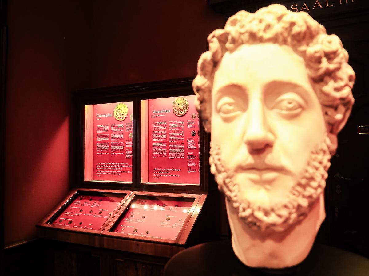 Discover Ancient Roman Bust at Kunsthistorisches Museum, Vienna - Illuminated in Warm Hues