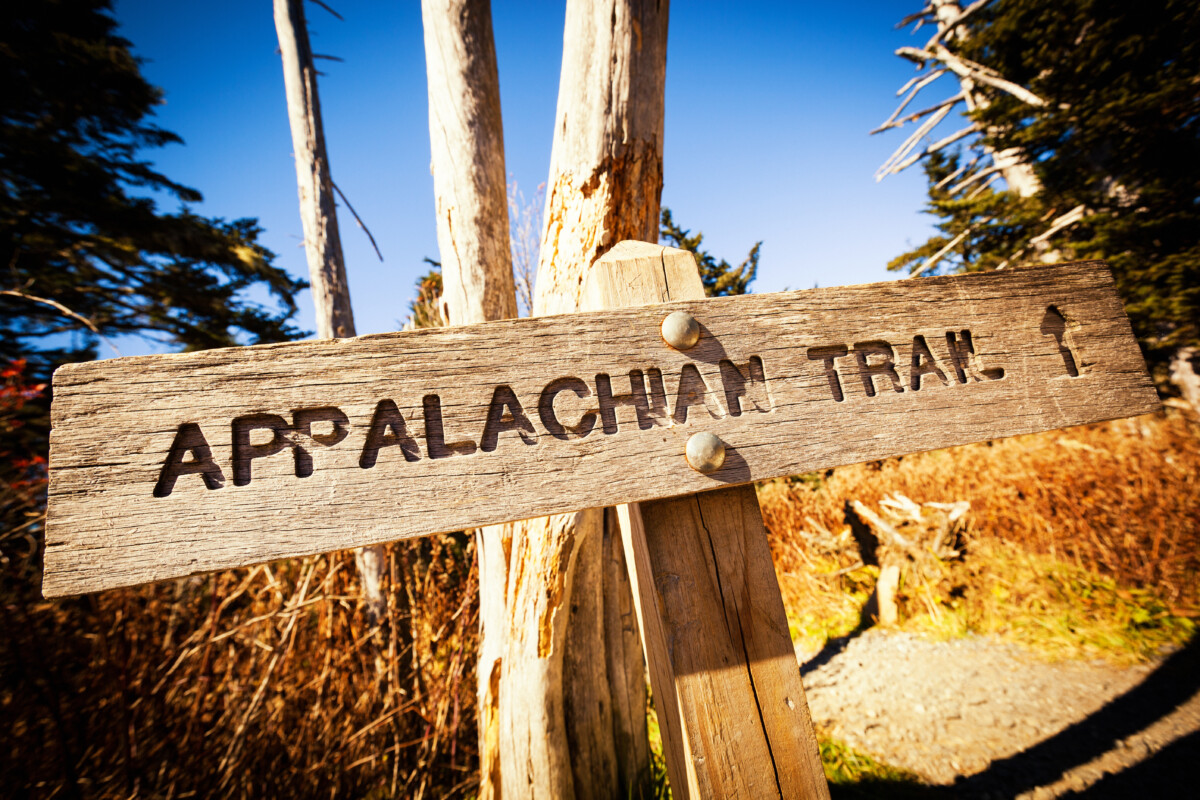 Sign on Appalachian Trail