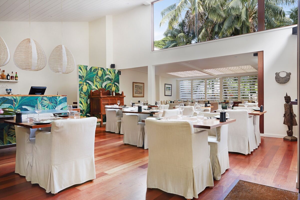 Interior of dinning room in Arajilla Restaurant, Lord Howe Island