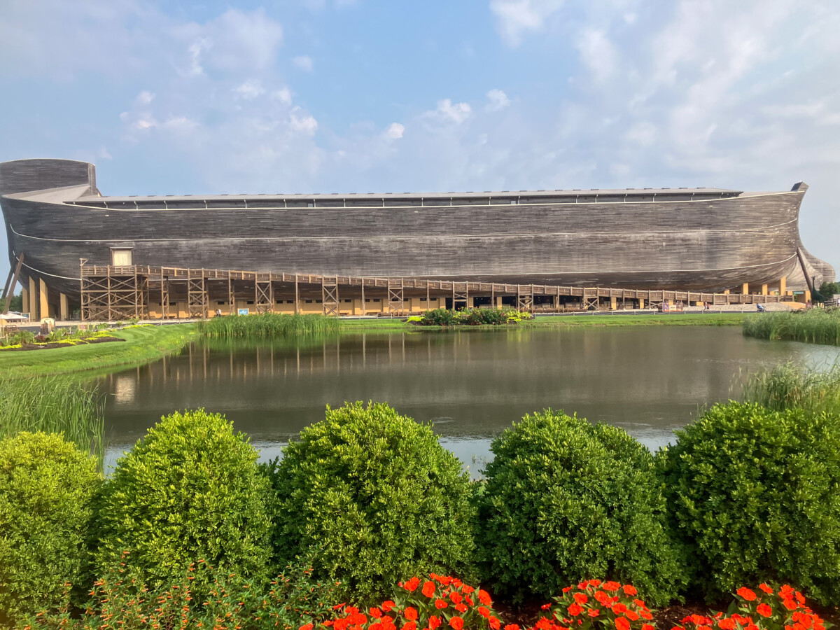 Exterior of the Ark Encounter in Williamstown, Kentucky