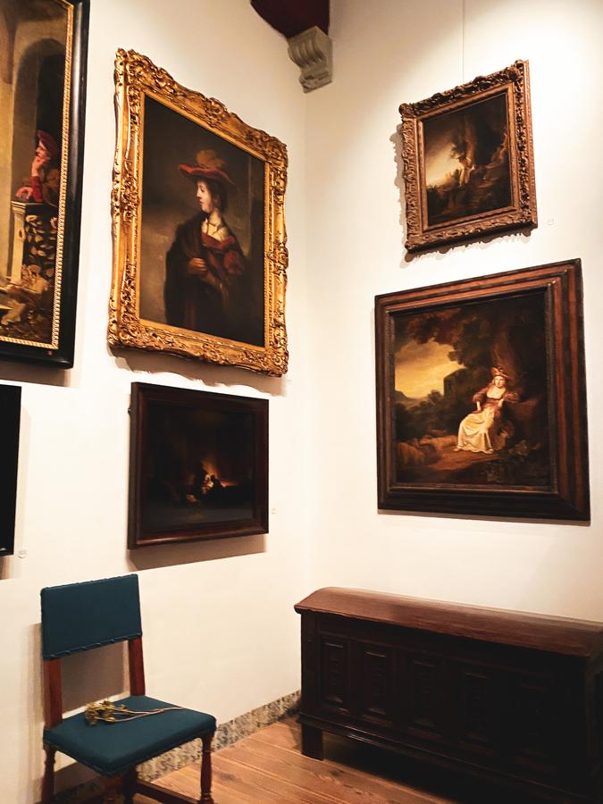 Classic Baroque artwork in Rembrandt House Museum, Amsterdam