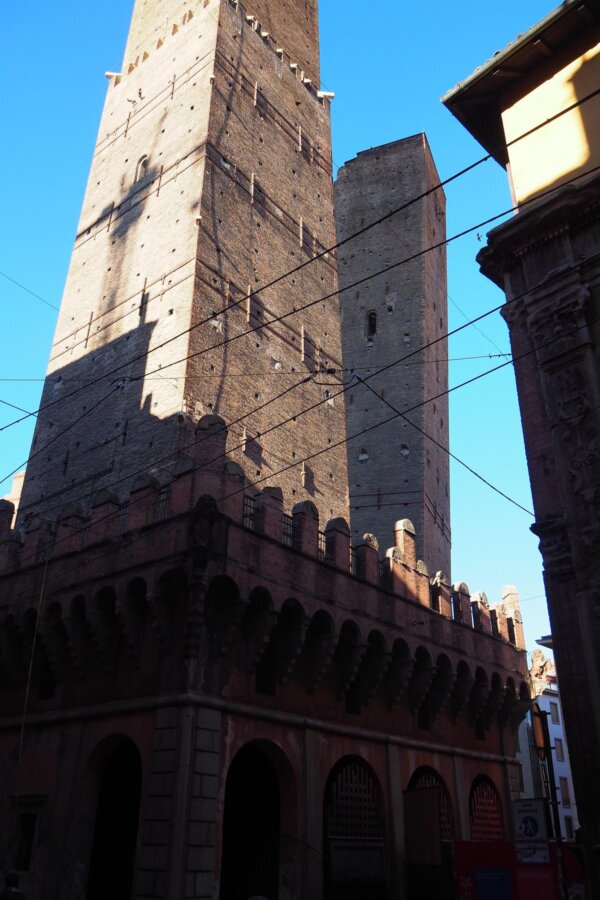 Asinelli Tower dominating Bologna's historic skyline