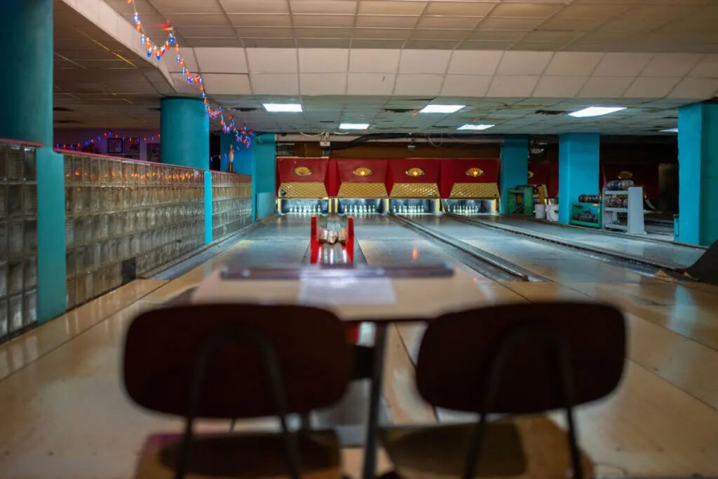 Inside the Atomic Bowl Duckpin in Indianapolis, Indiana
