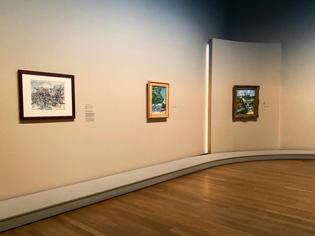 Van Gogh Museum Auvers-sur-Oise exhibit displaying Van Gogh's Auvers masterpieces