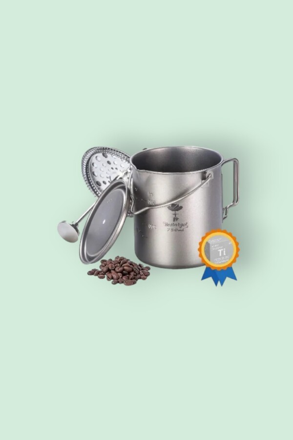 Bestargot Titanium Multiuse Cup Camping Coffee Mug