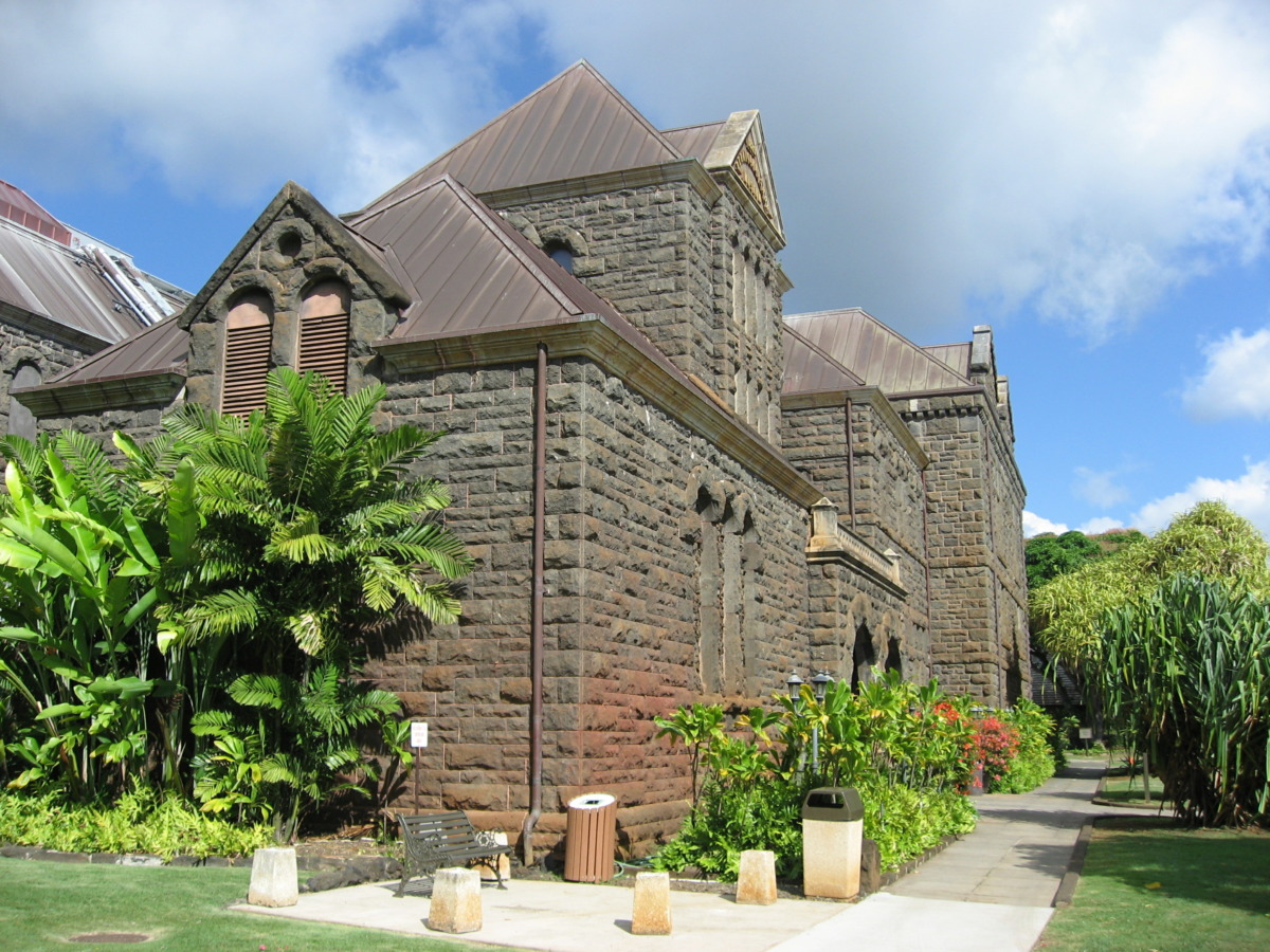 Exterior of Bishop Museum in Honolulu Hawaii