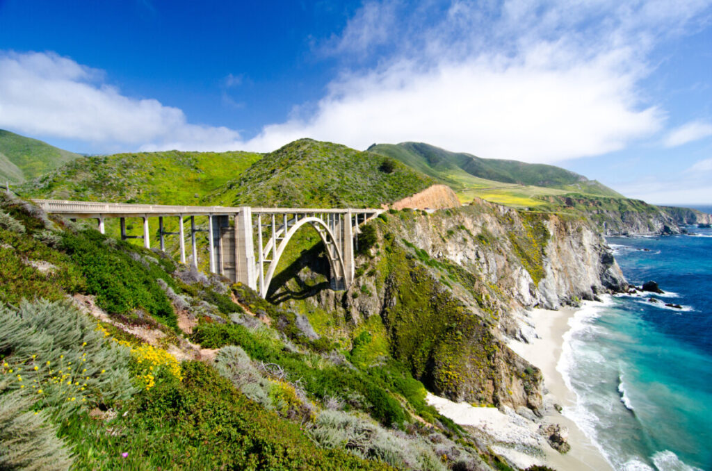 Bixby Creek Bridge on the Big Sur coast of California