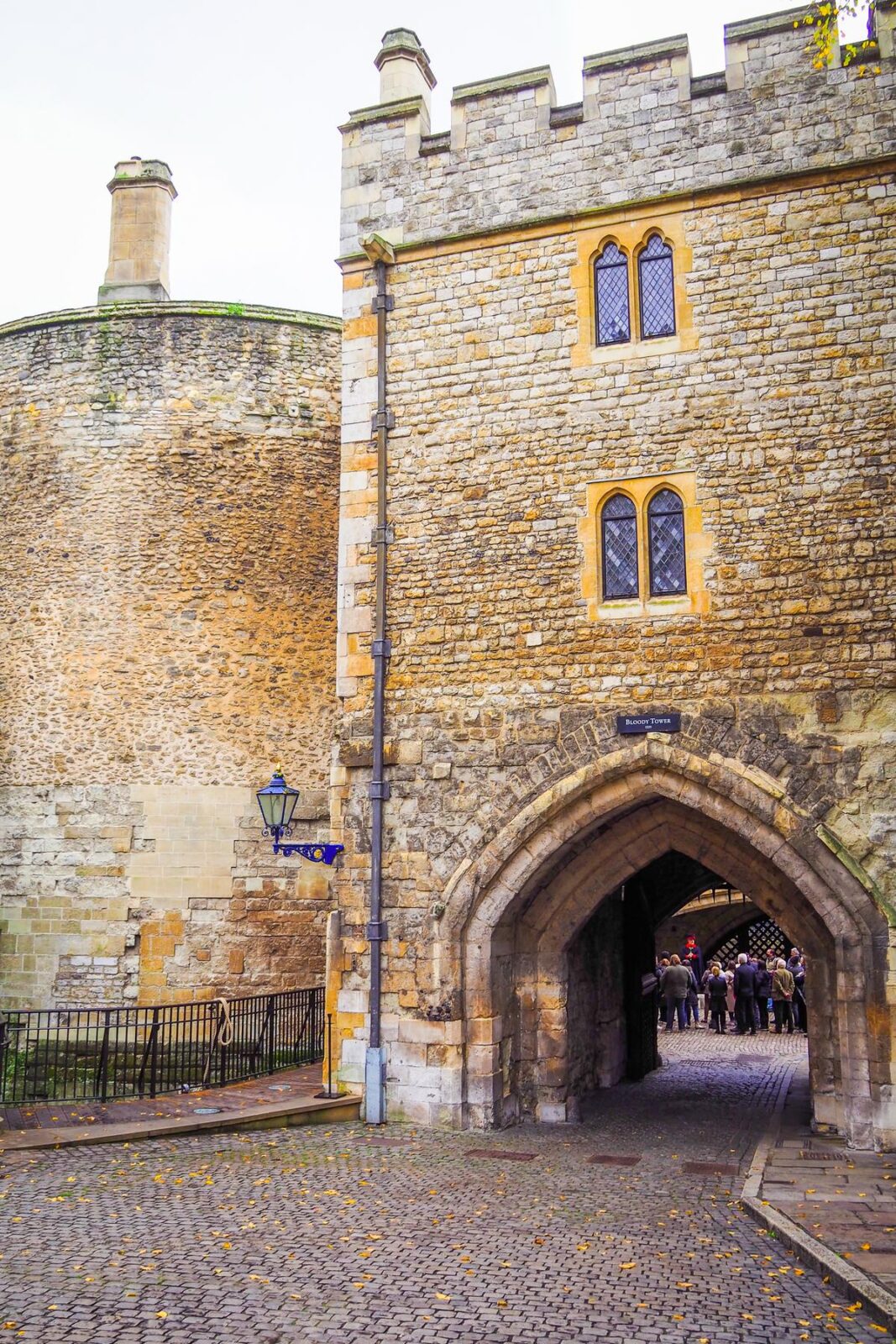 Historic Bloody Tower at Tower of London entrance