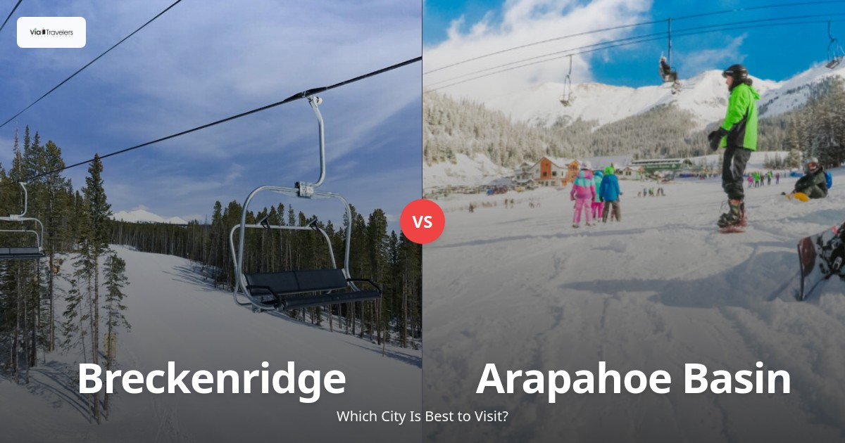 Breckenridge vs Arapahoe Basin: Which Ski Resort is Better to Visit in 2025? comparison - ViaTravelers Travel Guide