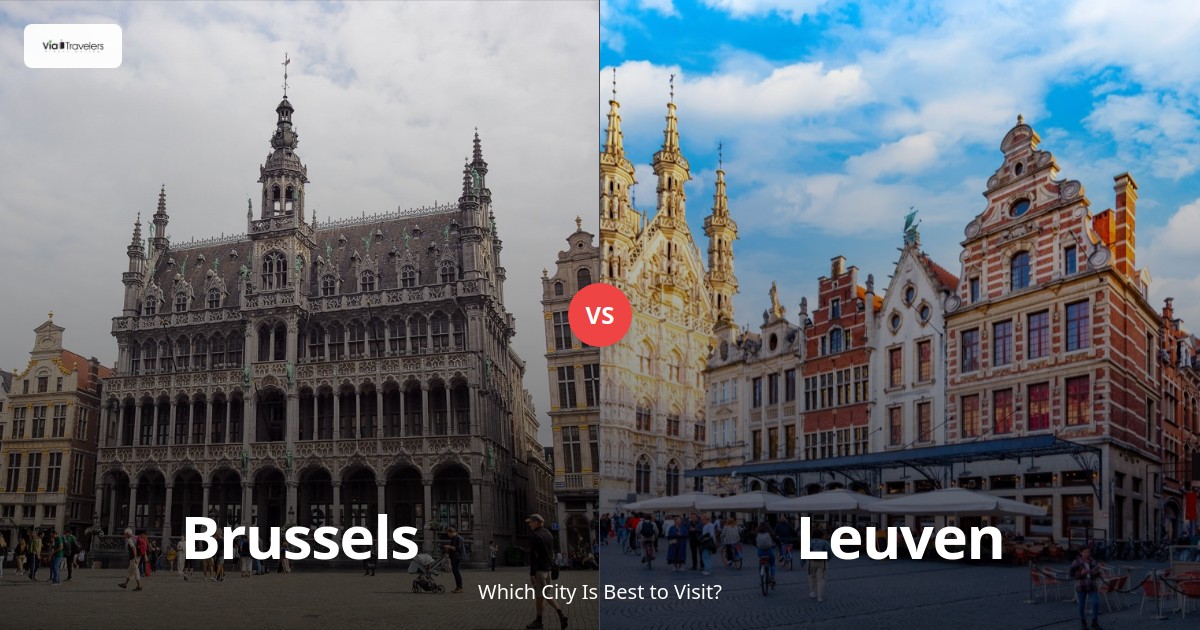 Brussels vs Leuven: Which Belgian City is Better to Visit? comparison - ViaTravelers Travel Guide