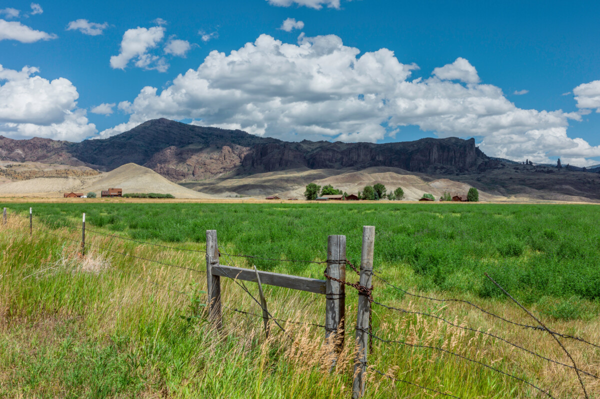 Buffalo Bill State Park prairie in Cody, Wyoming