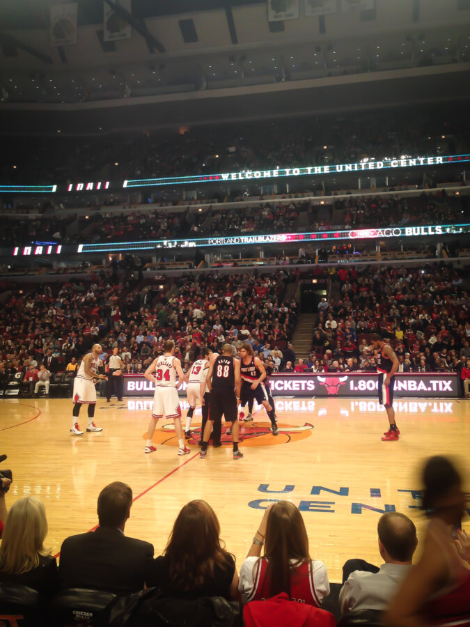 Bulls Game at United Center, one of the most fun things to do in Chicago