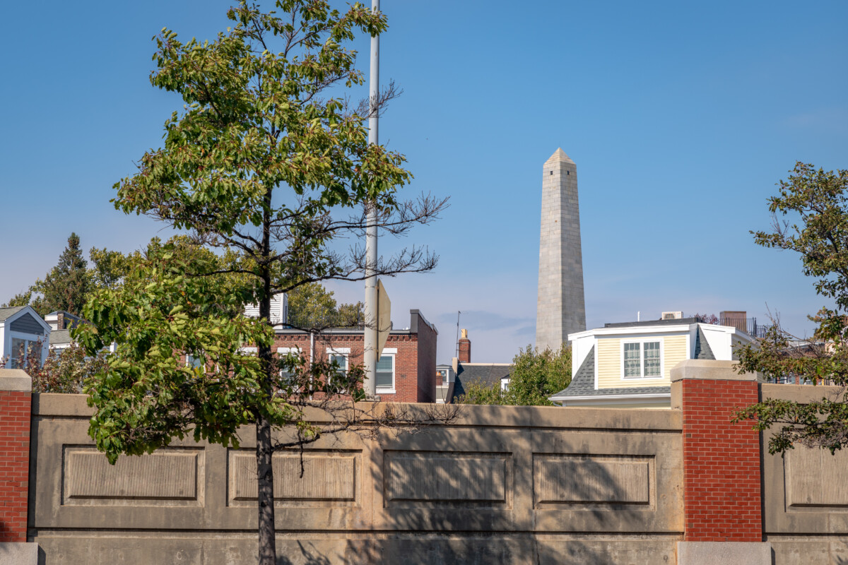 The Bunker Hill Monument in Charlestown