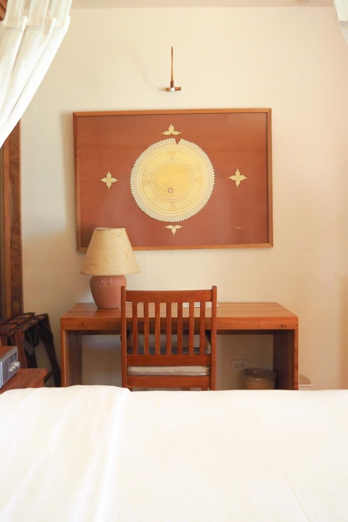 Elegant work desk in Capitán Suizo Boutique Hotel, Costa Rica