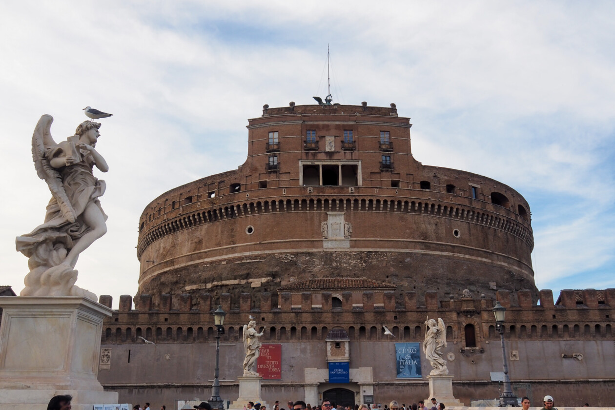 Castel Sant’Angelo beside the Tiber River in Rome