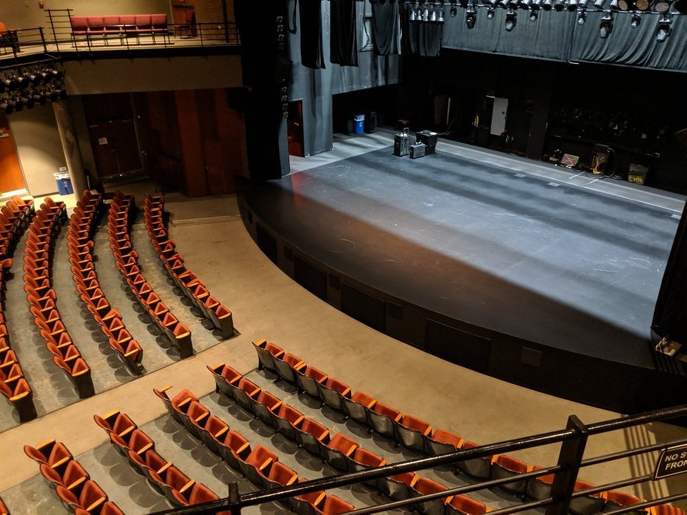 Stage and auditorium inside Charleston Music Hall