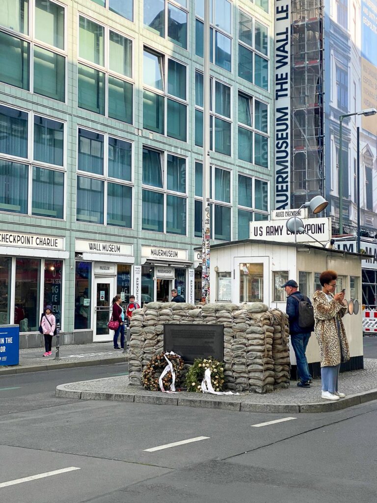 Checkpoint Charlie Berlin Germany Cold War history Wall Museum urban landscape