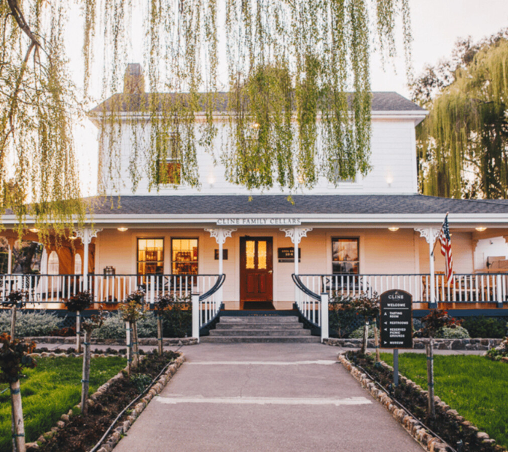 Front of Cline Family Cellars in Sonoma, California
