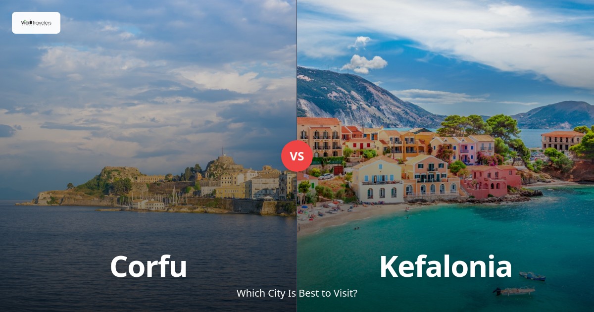 Corfu vs Kefalonia: Which Greek Island is Better to Visit in 2025? comparison - ViaTravelers Travel Guide