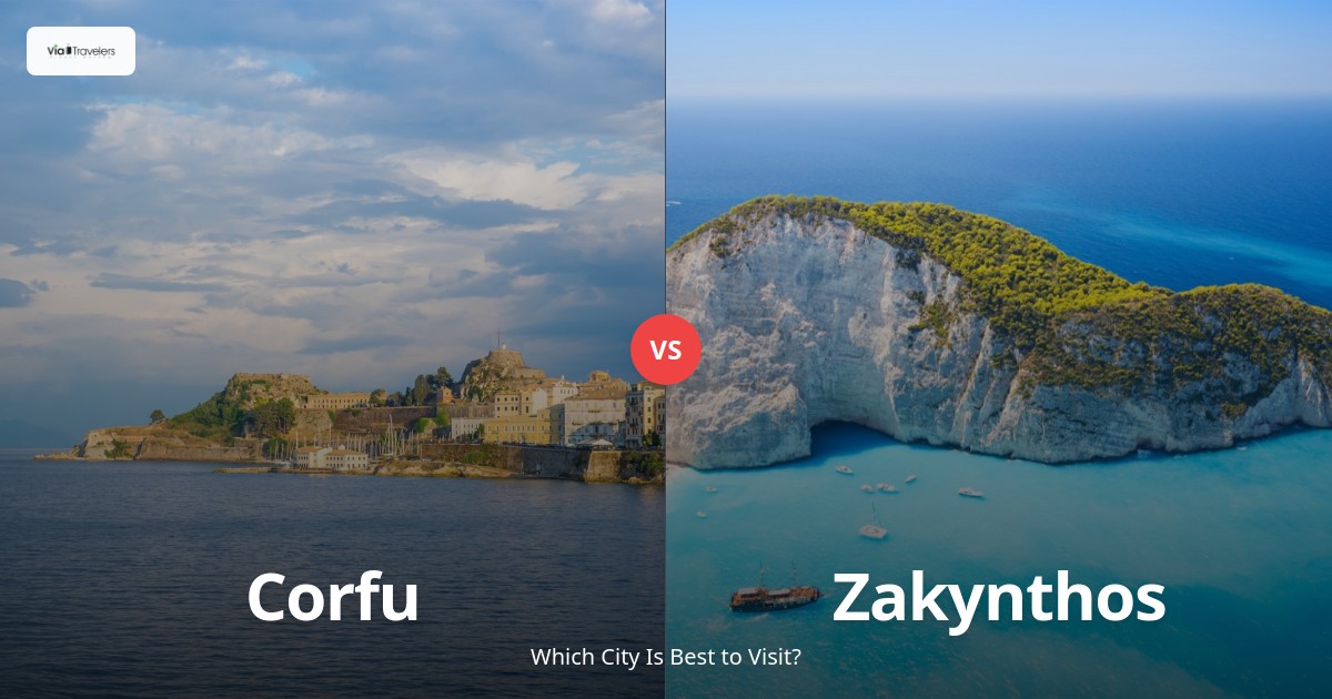 Corfu vs Zakynthos: Which Greek Island is Better to Visit in 2025? comparison - ViaTravelers Travel Guide