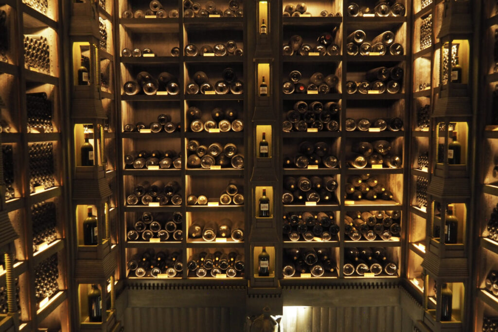 Wine collection at Cos d'Estournel, Bordeaux, France