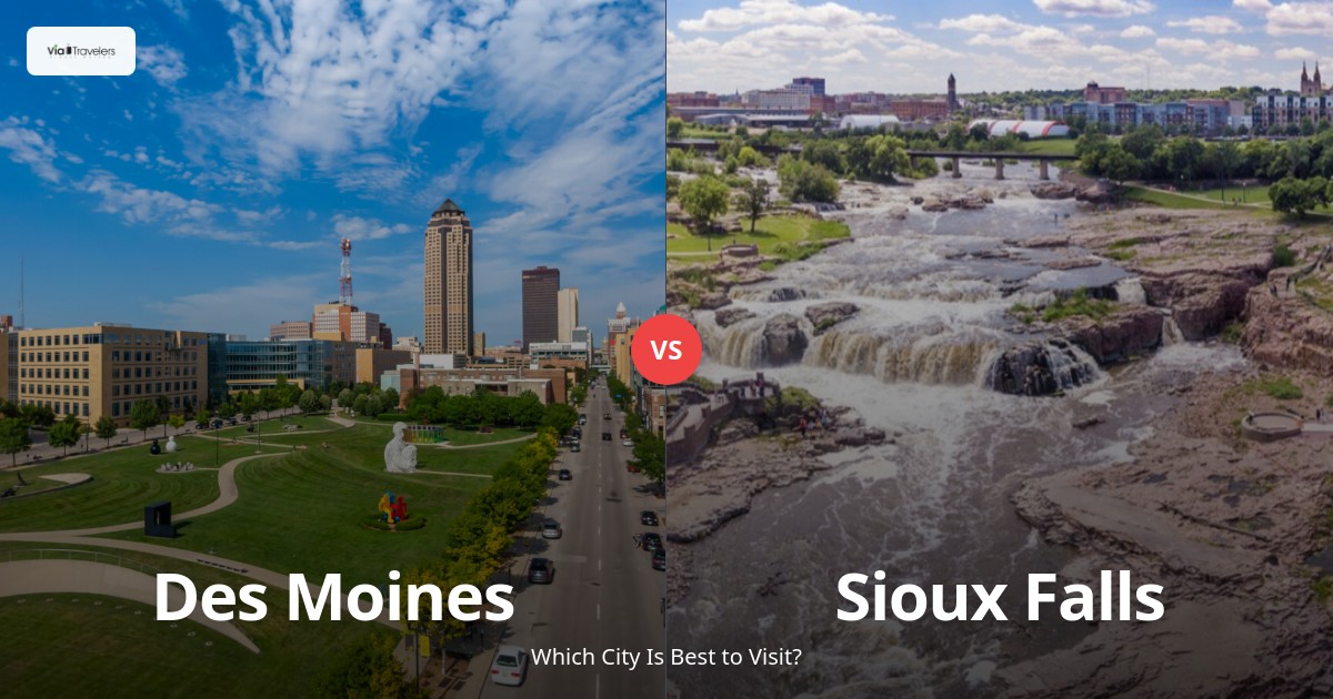 Des Moines vs Sioux Falls: Which Midwestern City is Better to Visit in 2025? comparison - ViaTravelers Travel Guide