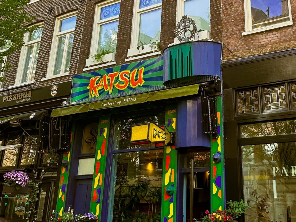 Discover the vibrant charm of Coffeeshop Katsu in Amsterdam's urban scene.